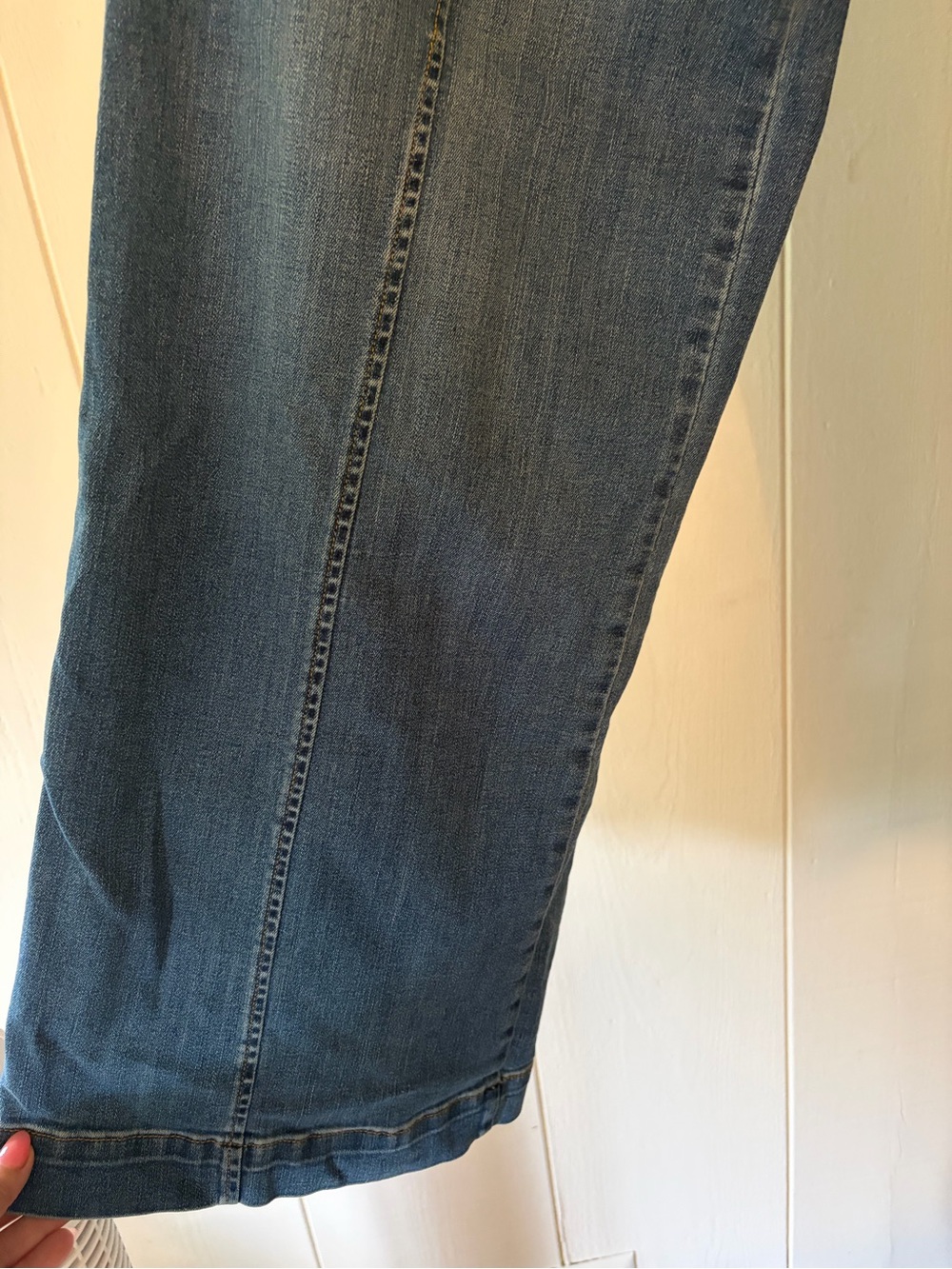 Spanx Wide Leg High-Rise Pull on Denim Women's - Blue - Picture 9 of 14